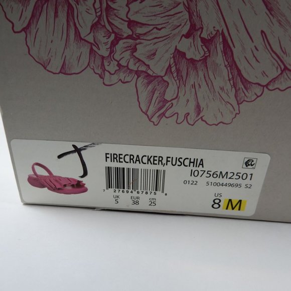 TRACY REESE NATURALIZER Hope For Flowers Firecracker SANDALS Size 8 Fuchsia NEW - Picture 15 of 15